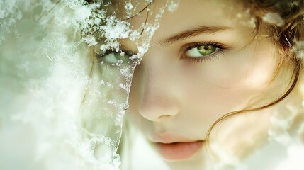 Frosted Glass Photo Effect Layout