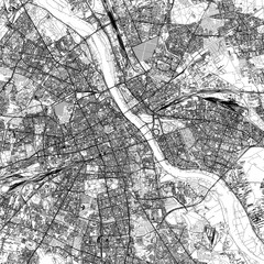 Naklejka premium 3D illustration of city and urban in Warsaw Poland