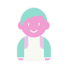 student with backpack