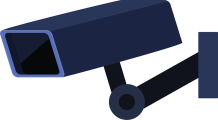 Security camera mounted on a wall, providing surveillance and ensuring safety