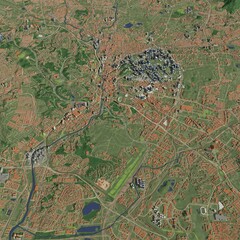 3D illustration of city and urban in Kuala Lumpur Malaysia