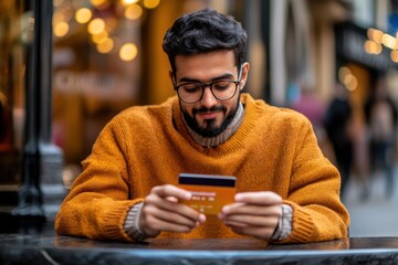 Gen Z client using a mobile app to compare credit card offers â€“ Receiving real-time guidance from a financial advisor, blending digital tools with expert advice, financial trustworthiness