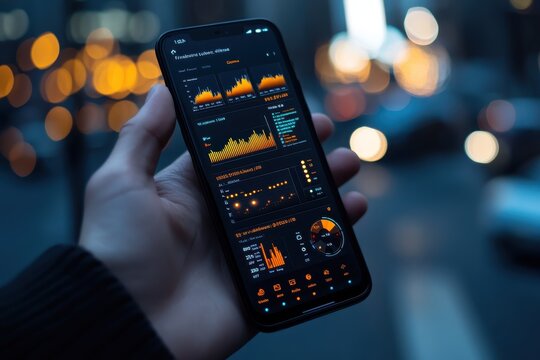 Close-up of mobile notifications delivering personalized weekly financial summaries â€“ Advisor tailoring insights based on spending habits, blending human advice with digital convenience, fintech