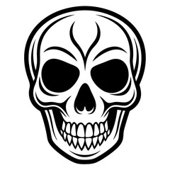 Halloween skull icon vector illustration for halloween day