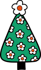 illustration of a christmas tree