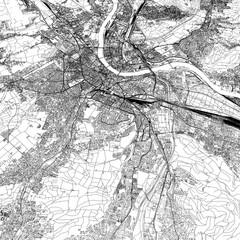 Obraz premium 3D illustration of city and urban in Basel Switzerland 