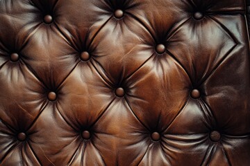 Naklejka premium luxury leather texture with genuine pattern, brown skin background , ai