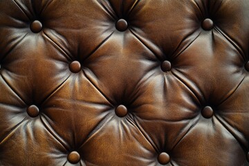 Naklejka premium luxury leather texture with genuine pattern, brown skin background , ai