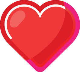 Vector illustration of Valentine hearts, symbolizing love