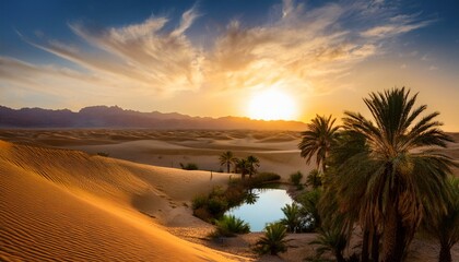  Serenity at Sunset and a lake Oasis in the Desert