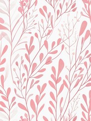 Fototapeta premium seamless floral minimalist, pastel color, pink tone, pattern style --chaos 50 --ar 3:4 --weird 1000 --v 6.1 Job ID: 2c3bd030-6d20-45fc-93a5-b2f1cc10c48e