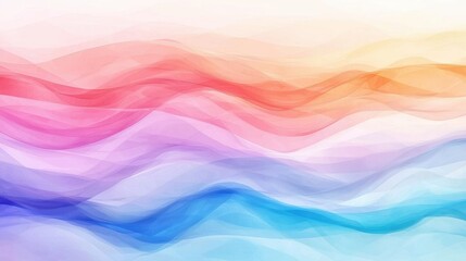 Flowing abstract gradient, smooth color transitions, dreamy atmosphere, watercolor style