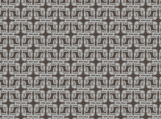 Seamless line art pattern design