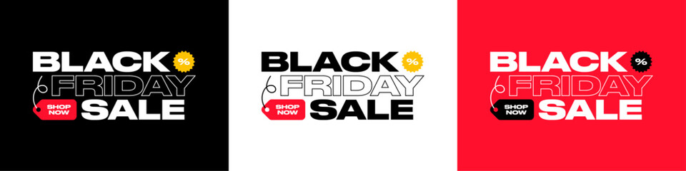 Black Friday Sale Sign. Black Friday Logo Vector Illustration Concept for Black Friday Sale Advertisement, Ad, Label, Banner. 
