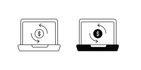 conversion set icon with white background vector stock illustration