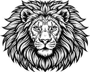 Obraz premium lion head illustration