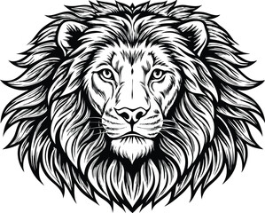 Fototapeta premium lion head vector