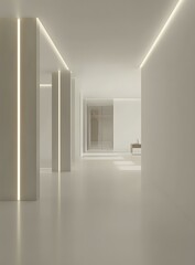 Modern Minimalist Interior Design with White Walls and Minimalist Furniture