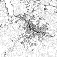 Fototapeta premium 3D illustration of city and urban in Villach Austria