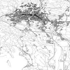 3D illustration of city and urban in Villach Austria