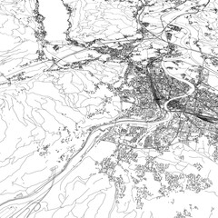 Fototapeta premium 3D illustration of city and urban in Villach Austria