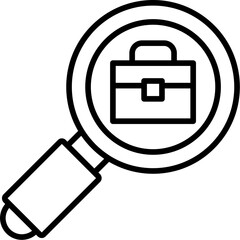 Obraz premium Job Search Icon