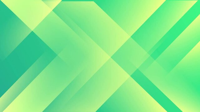 Animation abstract green geometric concept background