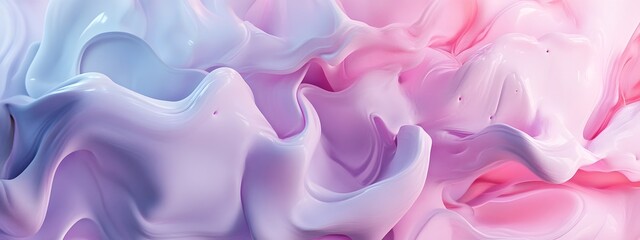 Fluid shapes, pastel colors, floating in the air, high resolution, detailed
