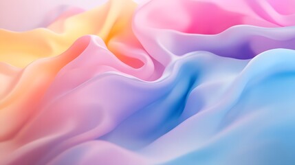 Obraz premium Fluid shapes, pastel colors, floating in the air, high resolution, detailed