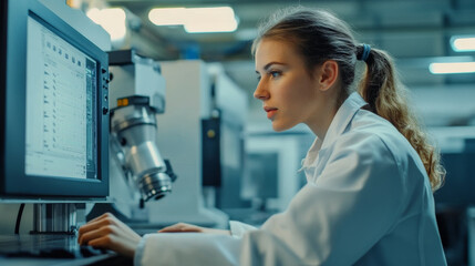 Technicians programming CNC machines with the latest software