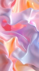 Obraz premium Fluid shapes, pastel colors, floating in the air, high resolution, detailed