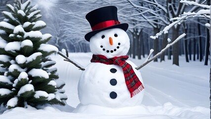 Fototapeta premium Snowman