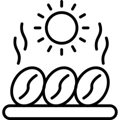 Dry Coffee Beans Icon