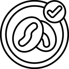 Coffee Beans Approved Icon