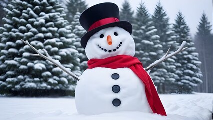 Fototapeta premium Snowman