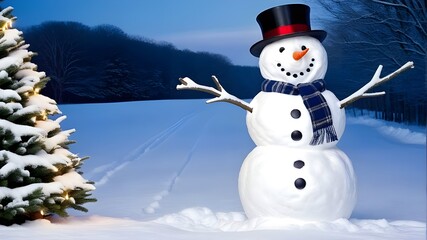 Obraz premium snowman