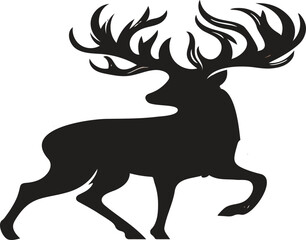 A deer vector art illustration 