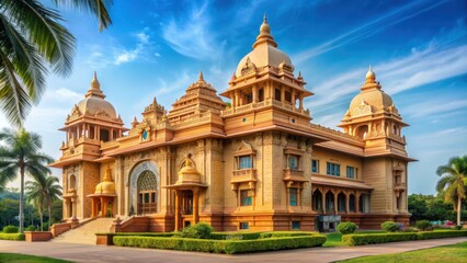 Fototapeta premium Historical Sri Ramakrishna Math building in Chennai, Tamil Nadu, India, historical, architecture, landmark