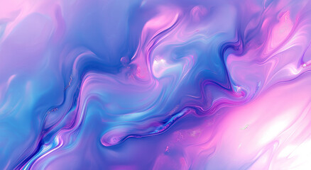 Dreamy abstract art with flowing pink and blue hues