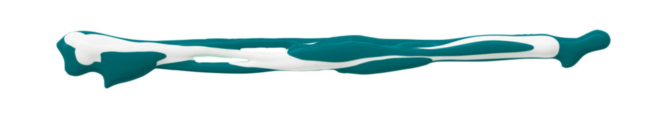 green watercolor drop zigzag isolated on transparent background