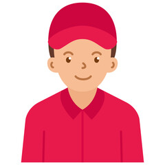 boy with red cap