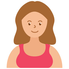 woman avatar character icon