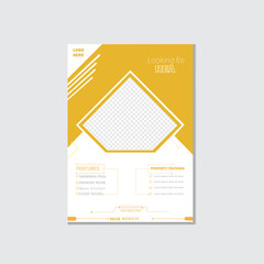 Real estate flyer poster design
