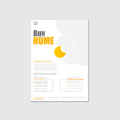 Real estate flyer poster design