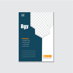 Real estate flyer poster design