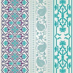 wedding card design, traditional paisley floral pattern , royal India	