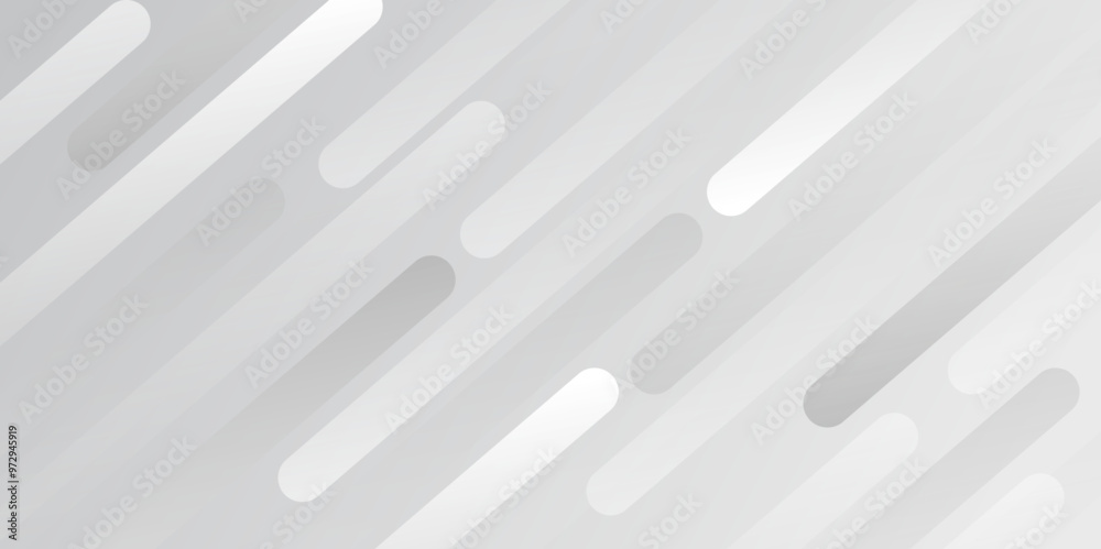 Aufkleber White gradient diagonal stripe line background. Motion Line Gradient stripes layers. business background metallica shining vector. Abstract monochrome elegant geometric backdrop, modern design,Vector.