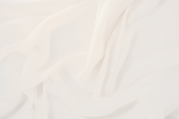 Elegant flowing beige silk  fabric texture png overlay effect, transparent background