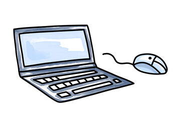 Fototapeta premium Laptop. Isolated clipart