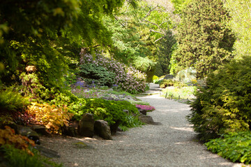 Obraz premium Garden Path, Botanical Gardens, May 2012, Bronx, New York
